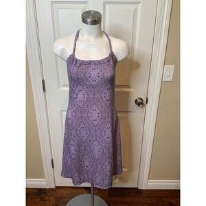 Breathe Athletics Purple Geometric Athletic Sleeveless Cutout Back Dress, Size S